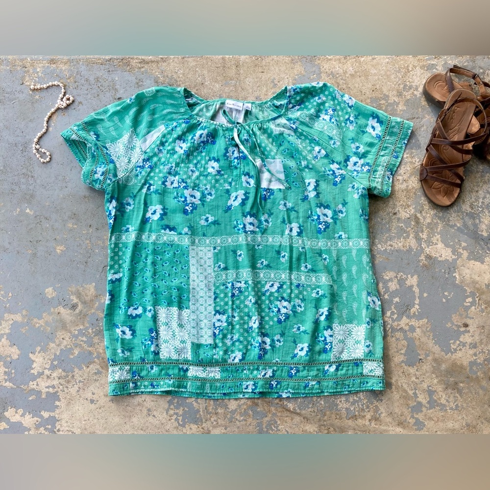 Kim Rogers Green Lightweight Blouse